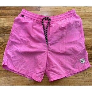 Spicy Tuna Men’s Swim Trunks Size Large Pink Hibiscus Floral Board Shorts